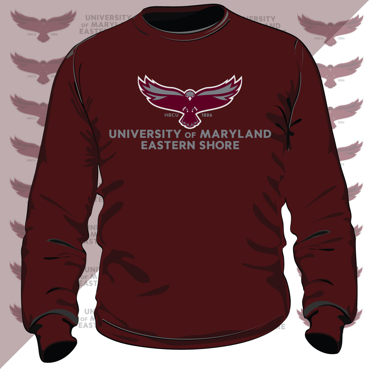 Maryland Eastern Shore | UMES | 2023 ARCH | MARRON Unisex Sweatshirt (**)