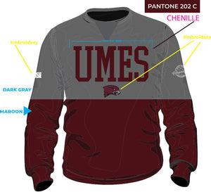 UMES | THE GRAD | GRAY & MAROON Unisex Sweatshirt