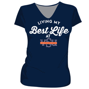 Virginia State  | VSU  Best LIFE Ladies V-Neck T's (z) (DK)