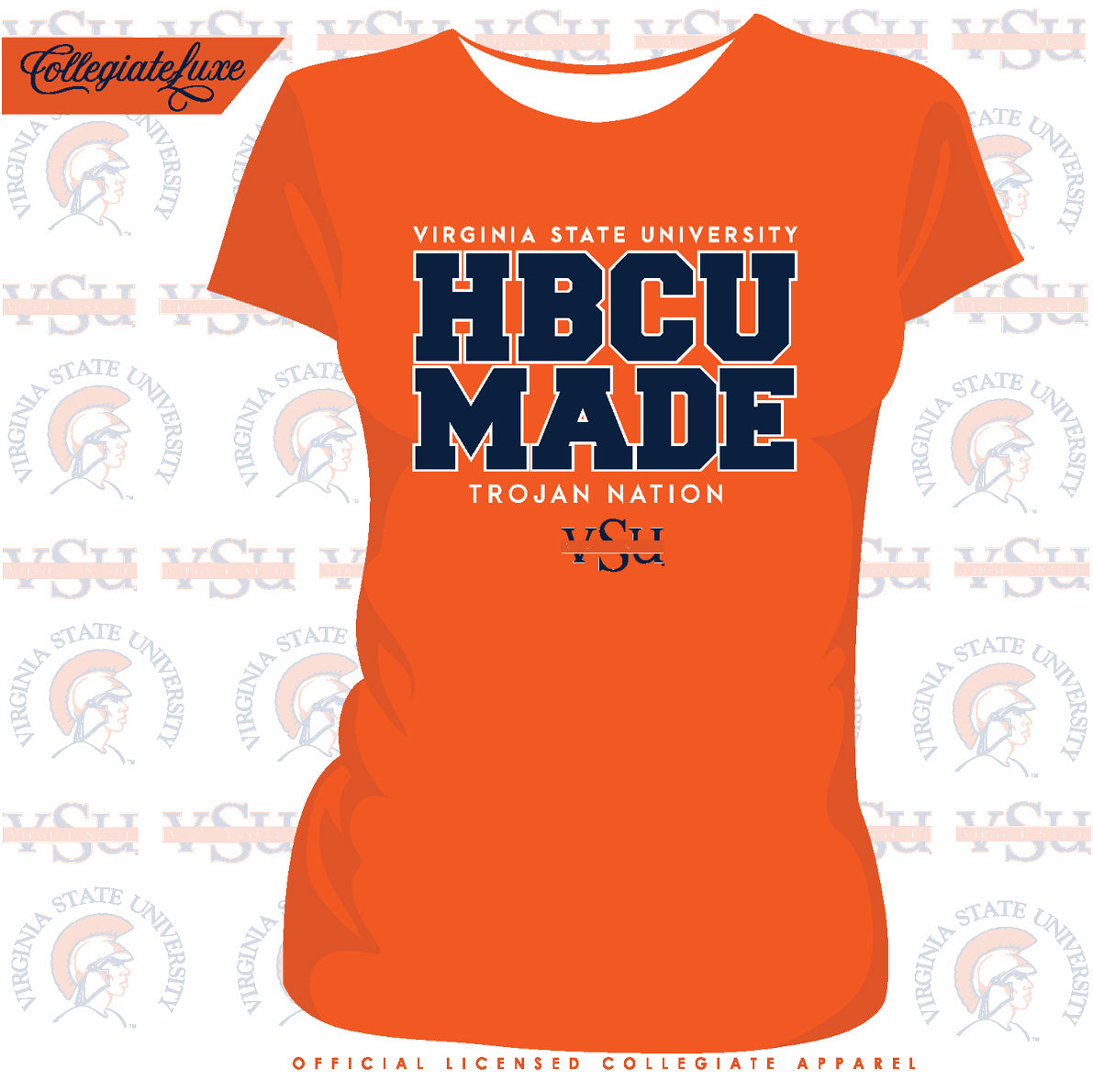 Virginia State  | VSU HBCU MADE Orange Ladies Tees (z)