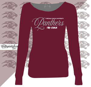 VUU | PANTHERS LOGO Maroon Off The Shoulders (z)