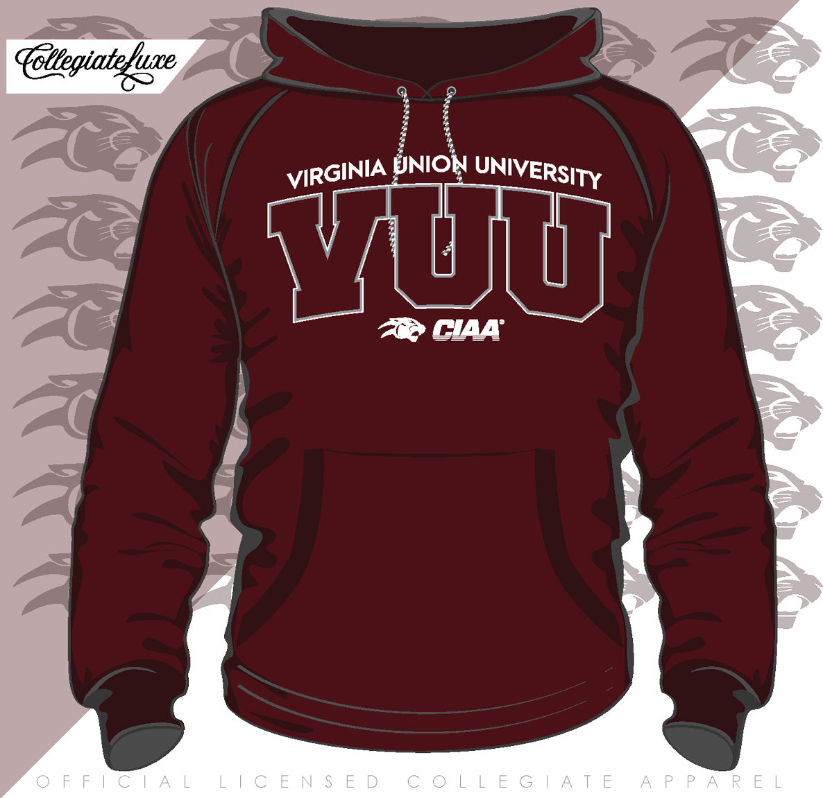 VUU | Univ. ARCH Maroon Unisex Hoodie (z) (DK)