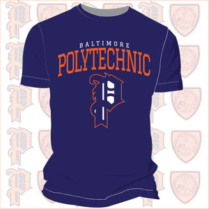 Baltimore Polytechnic Institute | Vintage P83 Navy Unisex Tees (z)
