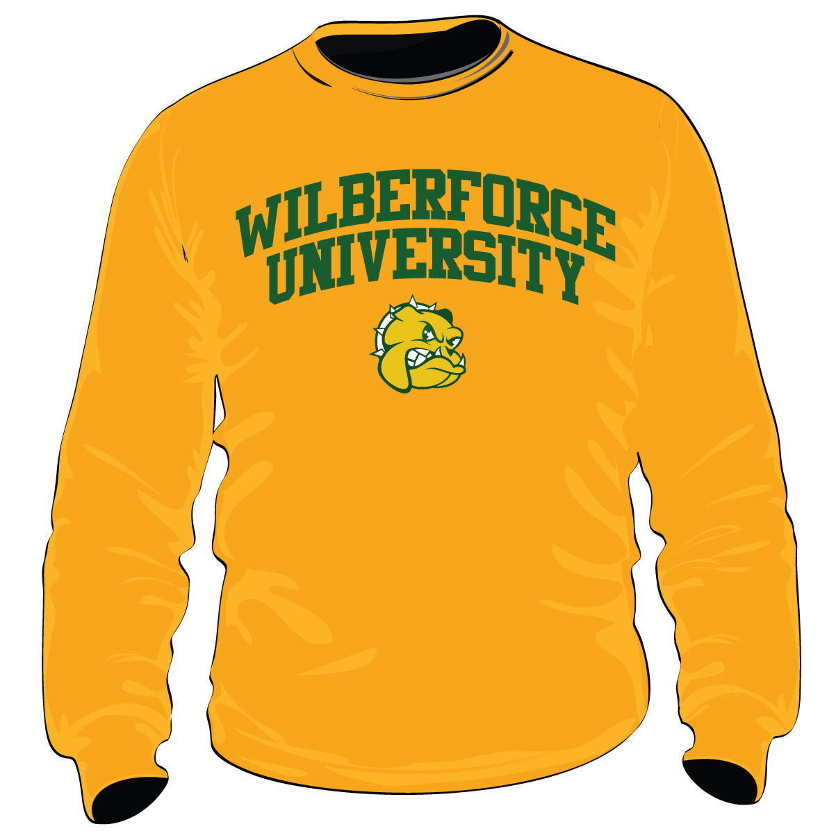Wilberforce University  |  ARCH  | Gold  Unisex Sweatshirt