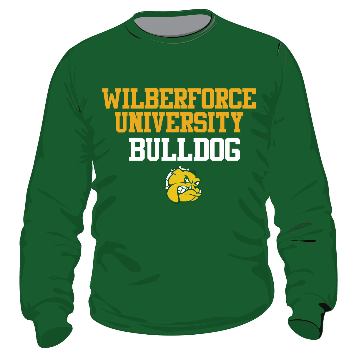 Wilberforce University  |  BULLDOG  | Gold  Unisex Sweatshirt
