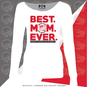 WSSU | Best "MOM" Ever White Off the Shoulders (N)