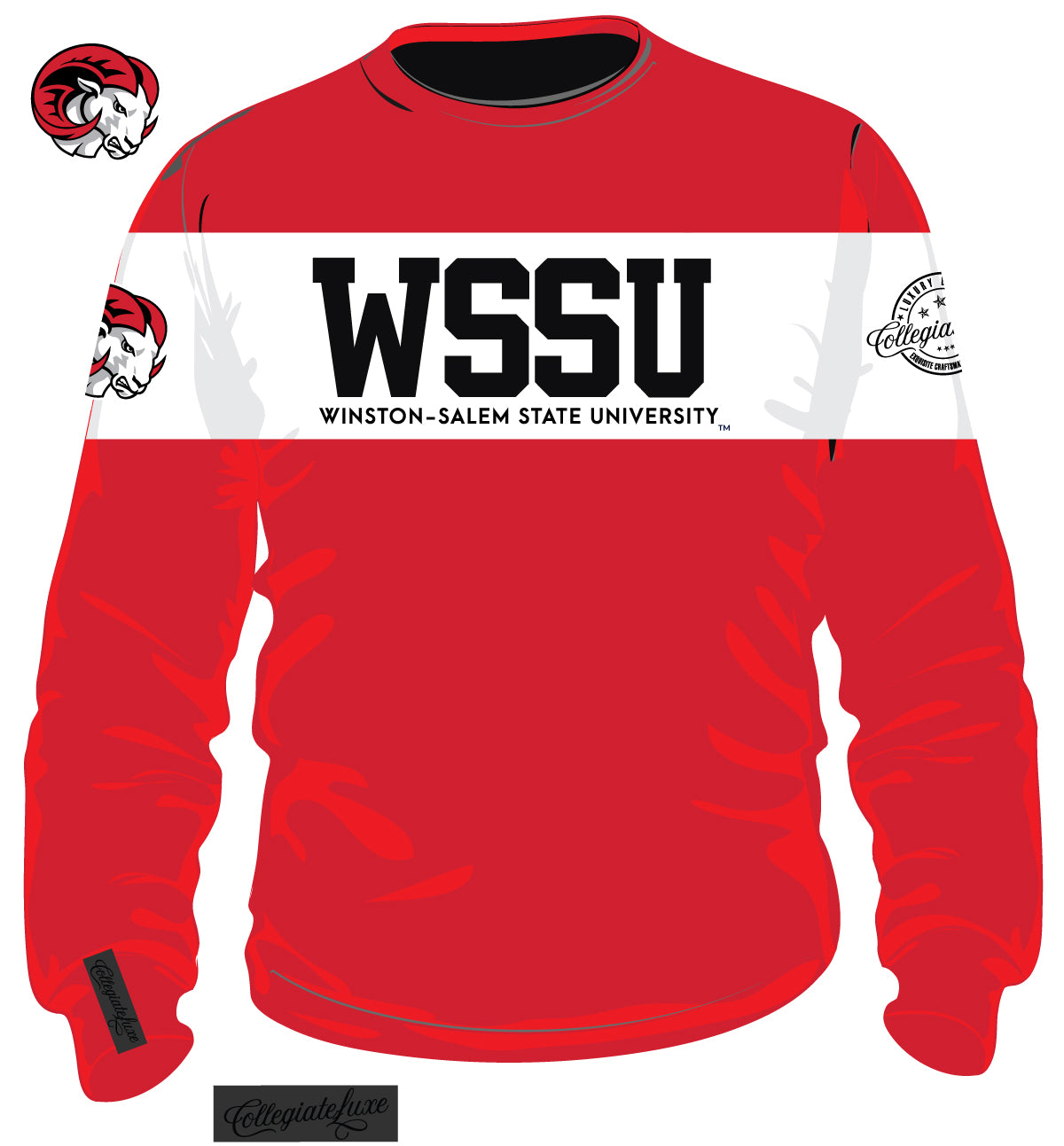WSSU 2 TONE (Chenille & Embroidery) Unisex Sweatshirt collegiateluxe