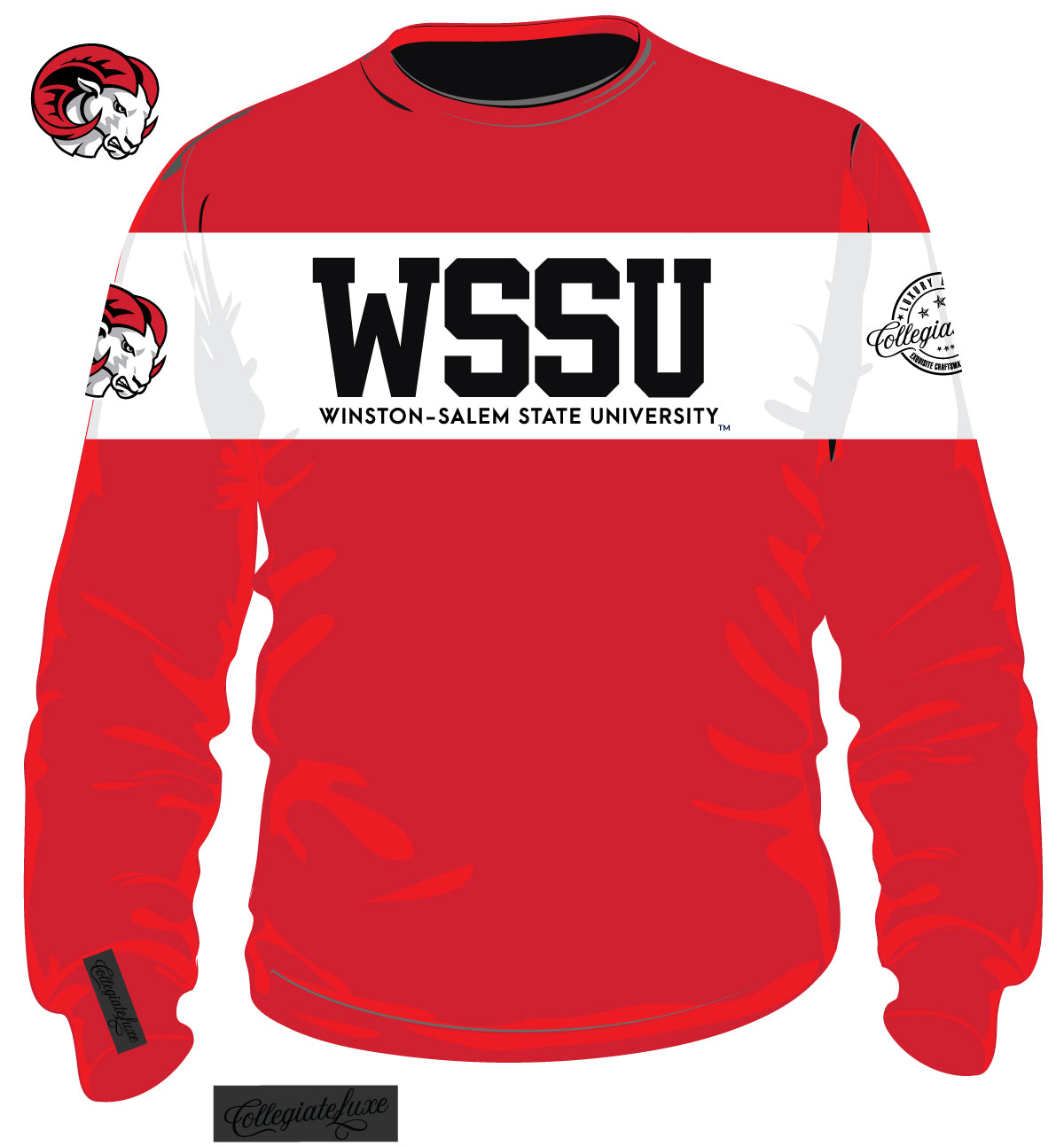 WSSU | 2 TONE (Chenille & Embroidery) Unisex Sweatshirt (z)