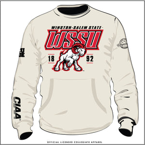 WSSU CIAA Champs Chenille | Cream Unisex Sweatshirt