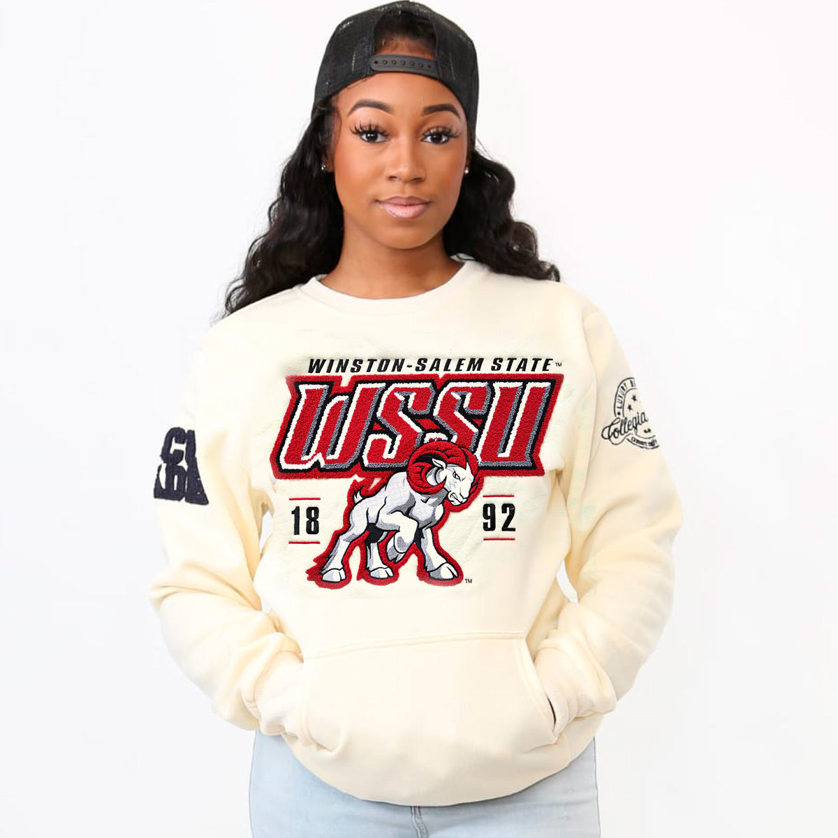 Vintage Style Howard University Hoodie Sweatshirt HBCU Russel Athletics  Size 2xl