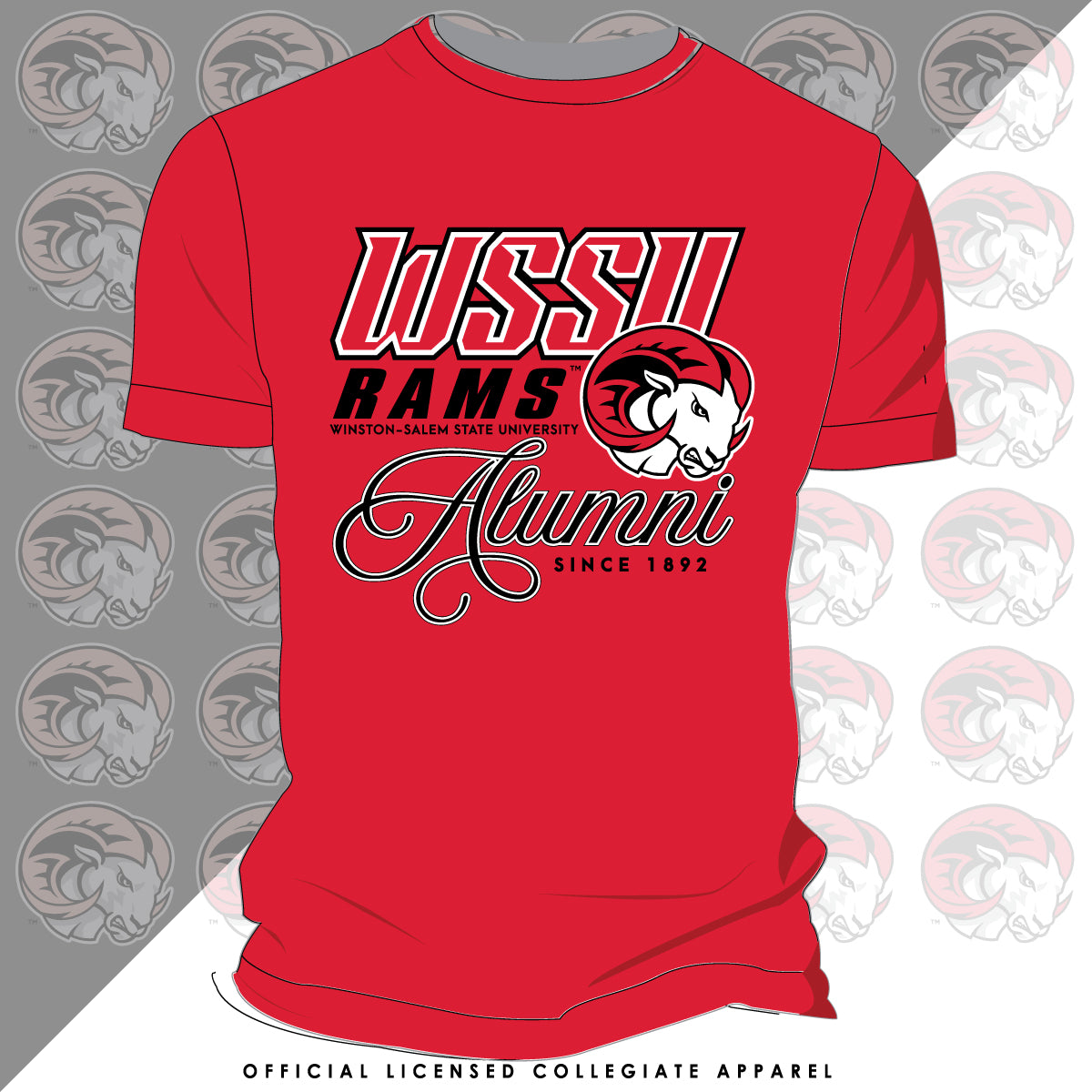 WSSU | Fancy ALUMNI Red Unisex Tees (N)