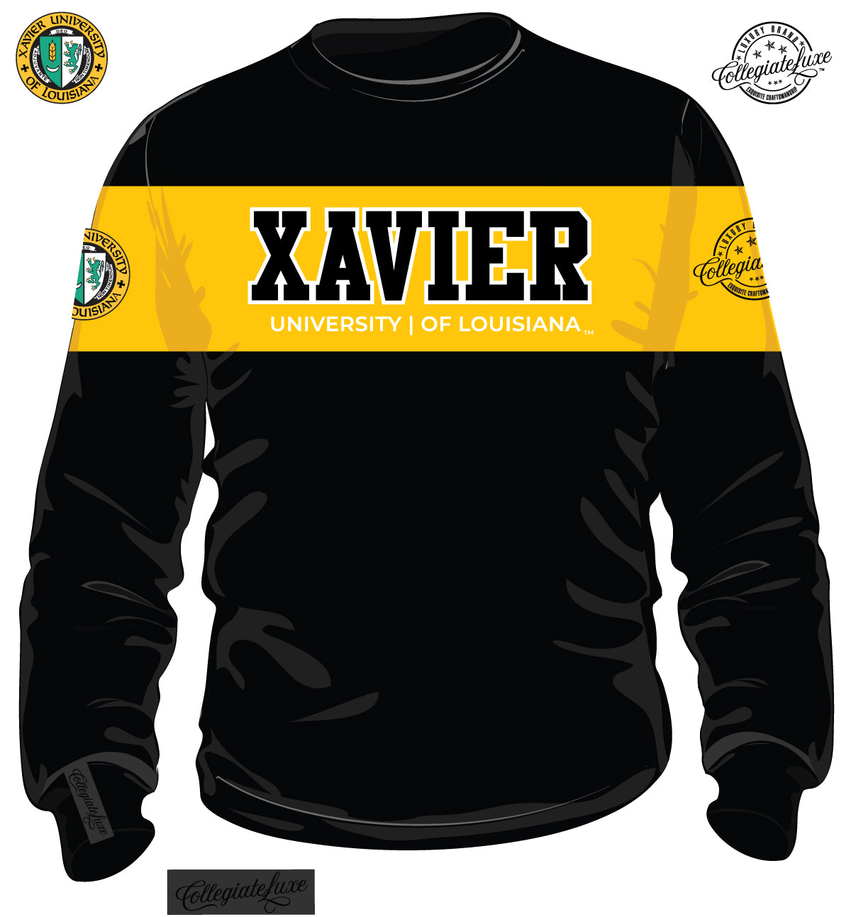 Xavier University | 2 TONE (Chenille & Embroidery ) UNISEX SWEATSHIRT