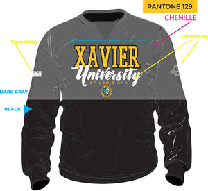 Xavier University | THE  GRAD | GRAY & BLACK UNISEX SWEATSHIRT