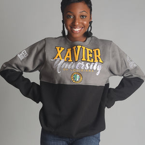 Xavier University | THE  GRAD | GRAY & BLACK UNISEX SWEATSHIRT