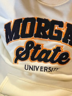 Morgan State | Chenille ARCH  | Cream UNISEX SWEATSHIRT