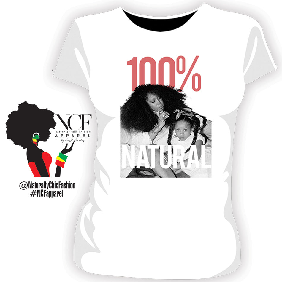 NCF | 100% Natural Black Ladies Tees