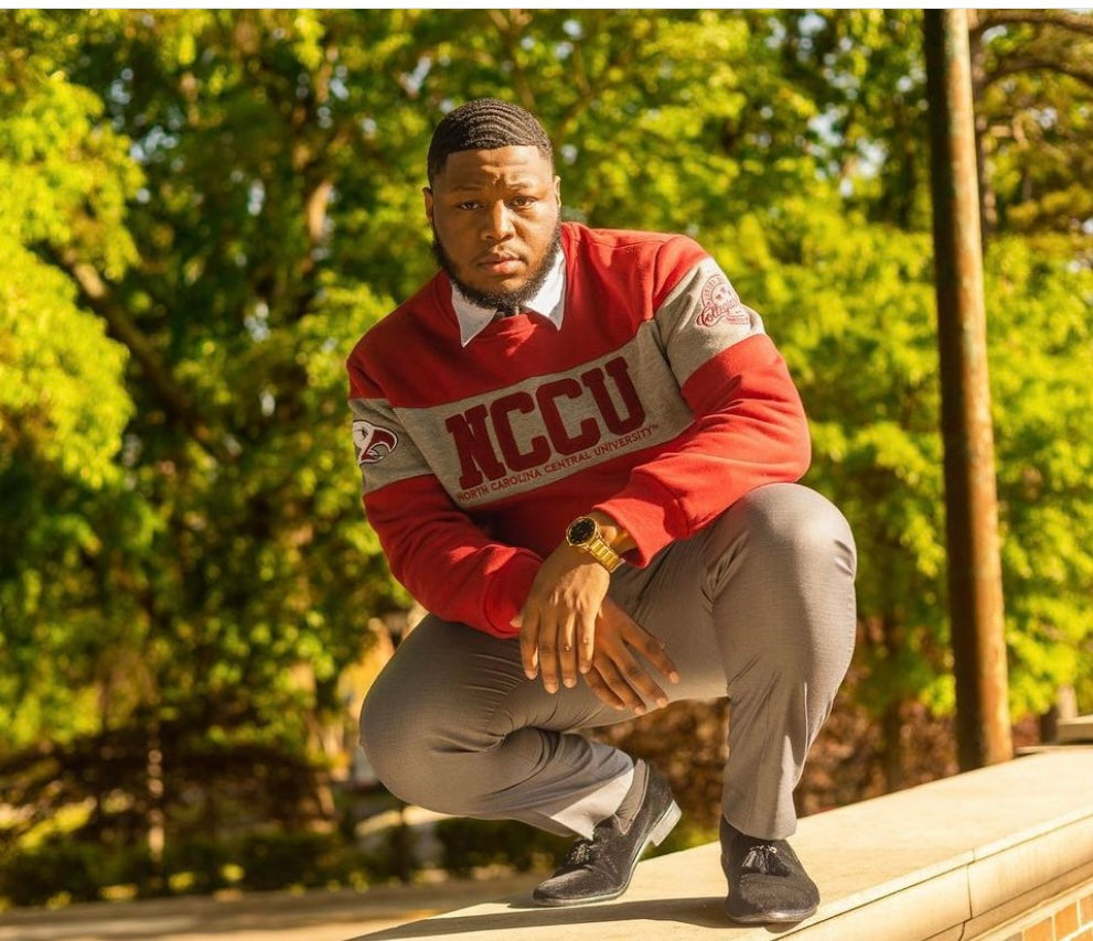 NCCU | 2 TONE Chenille  Unisex Sweatshirt (a**