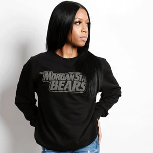 Morgan State | Celebrate BHM | 3D Puff INK ALL Black Unisex Sweatshirt (z) (DK)