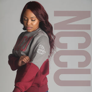 NCCU | THE GRAD | GRAY & MAROON Unisex Sweatshirt