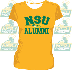 NORFOLK ST. | Vintage ALUMNI Gold Ladies Tees (z)