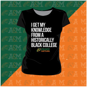 FAMU | Knowledge Black Ladies Tees (A)