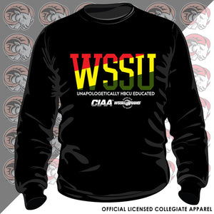 WSSU | 1892 Selassie RASTA Colors Black Unisex Sweatshirt (N)