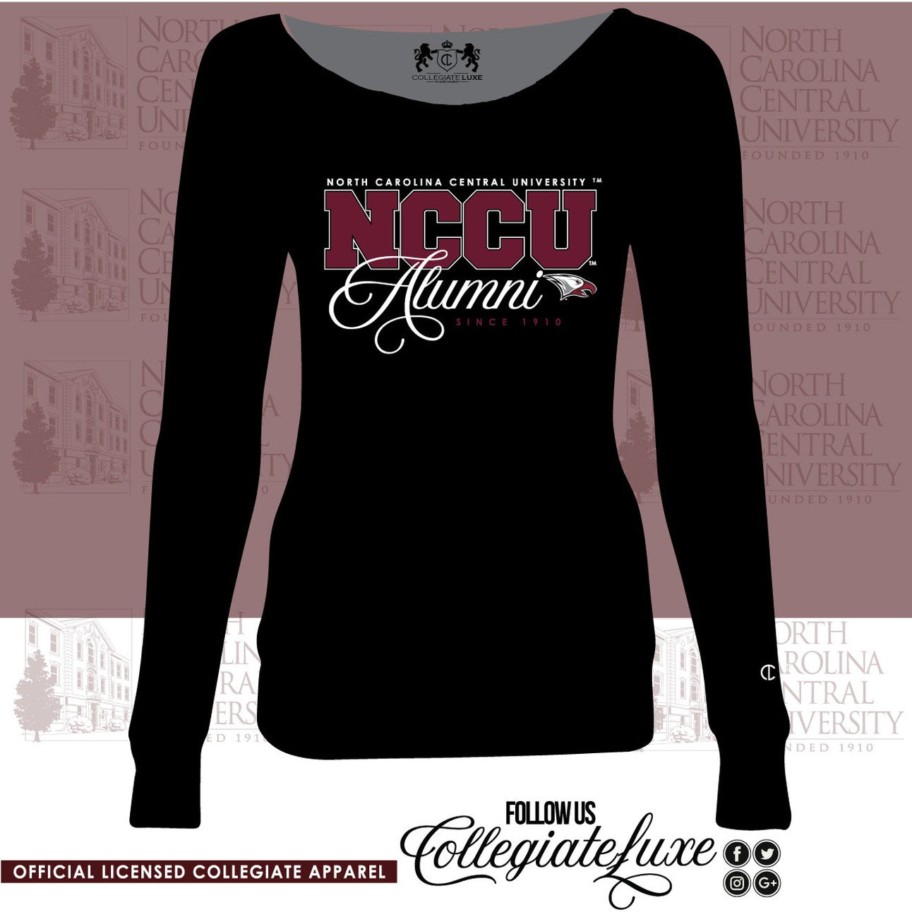 NCCU | Vintage FANCY ALUMNI Black Ladies Off the Shoulders by