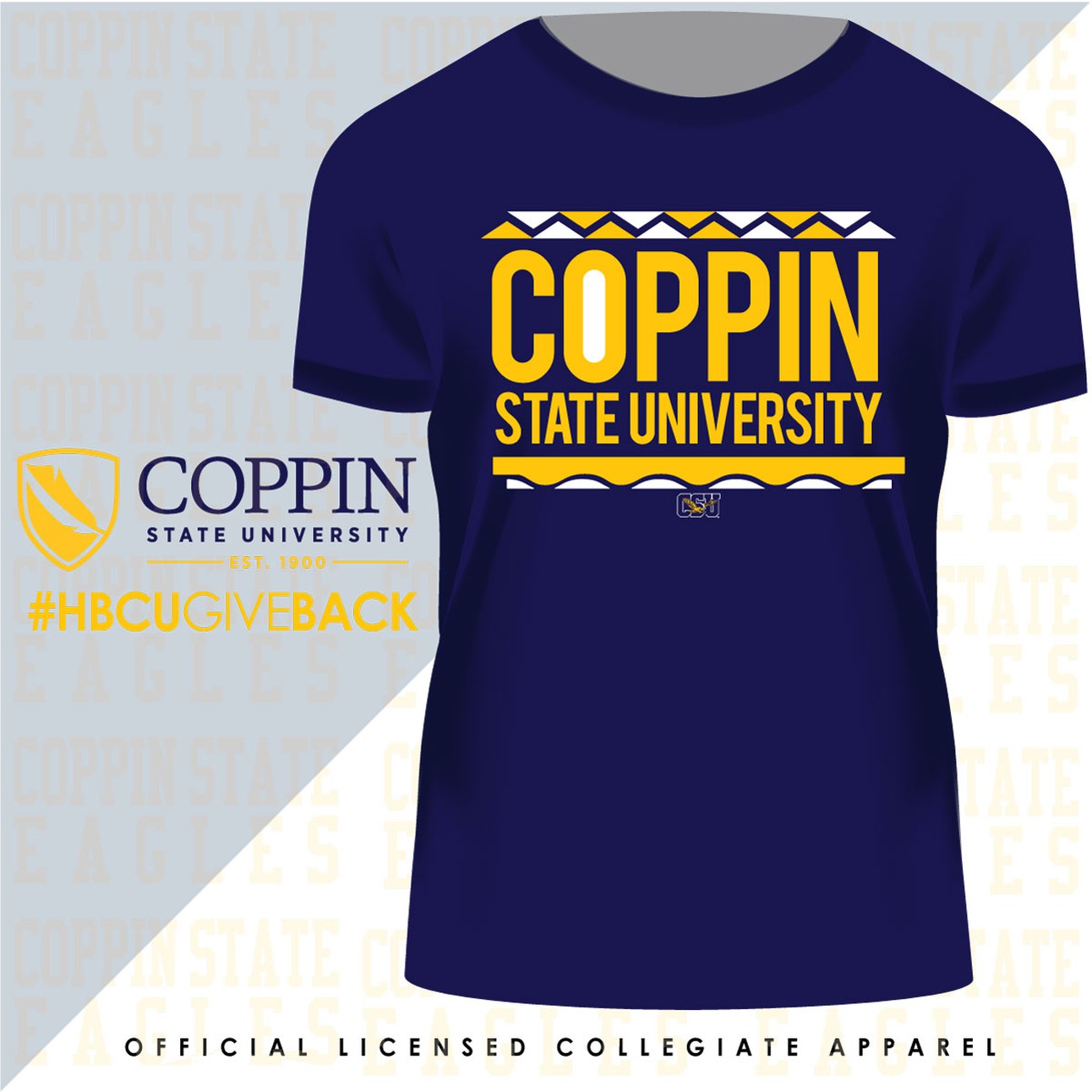 Coppin St. | 80s Student Navy Unisex Tees