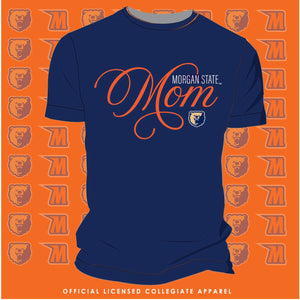 Morgan State |  FANCY MOM Navy Unisex Tees -Z- (DK)