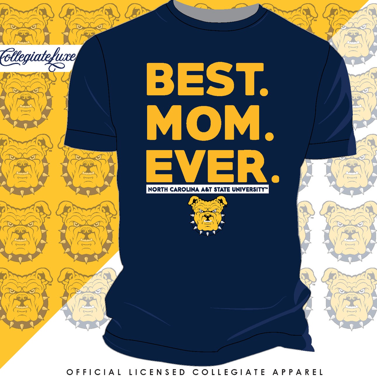 NC A&T AGGIES | Best "MOM" Ever Unisex Tees (z)