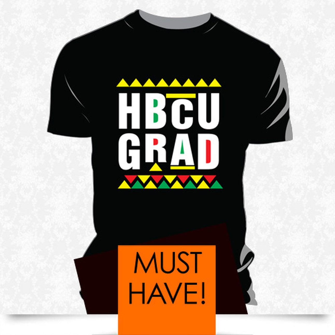 VINTAGE HBCU GRAD | BLACK UNISEX TEES (Z)