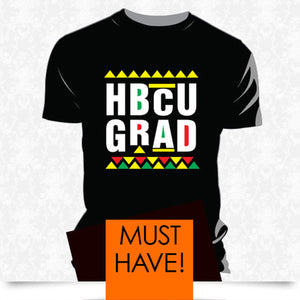 VINTAGE HBCU GRAD | BLACK UNISEX TEES (Z)