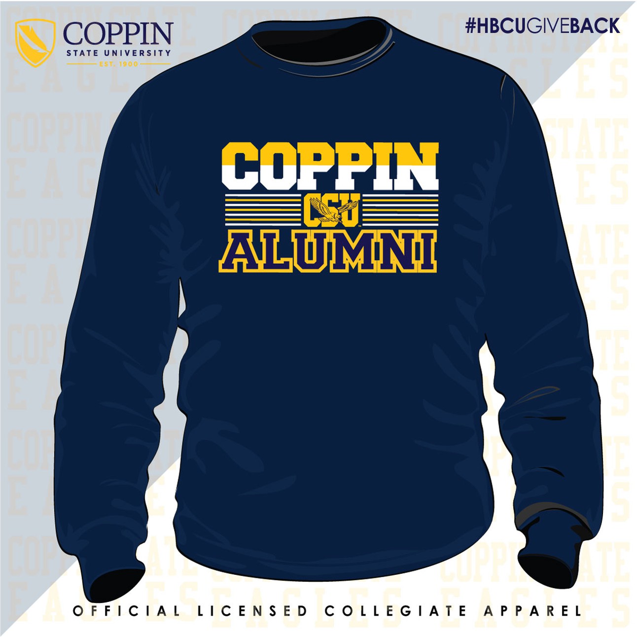 Coppin St. | ALUMNI Navy Unisex Sweatshirt