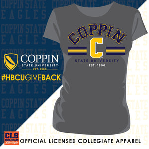 Coppin St. | C-LOGO ARCH Gray Ladies Tees