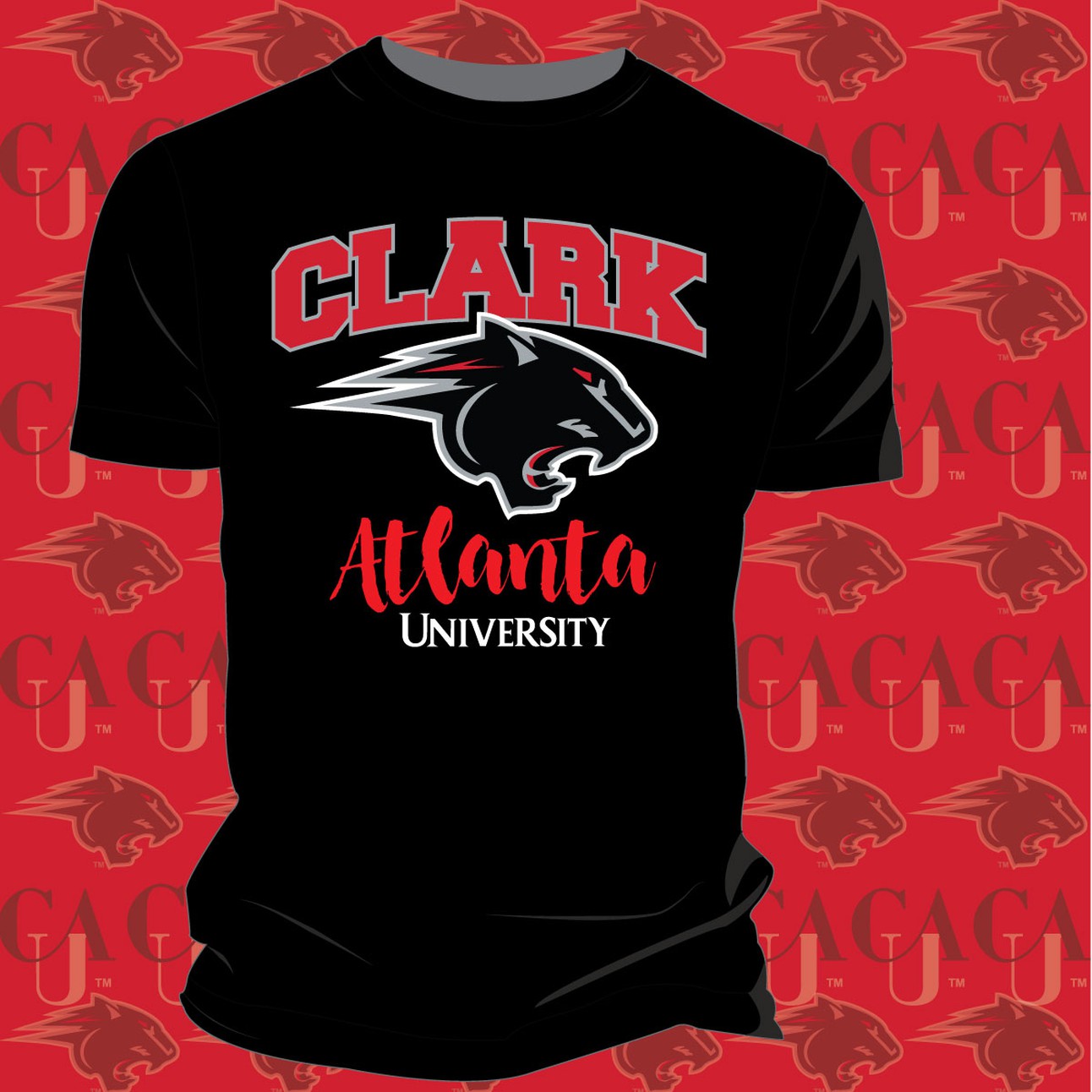 Clark Atlanta | ARCH LOGO Black Unisex Tees -Z-
