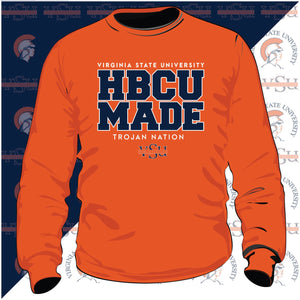 Virginia State  | VSU HBCU MADE | Orange Unisex Sweatshirts (z) (DK)