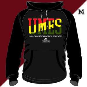 UMES | RASTA COLORS Black Unisex Hoodies (DK)