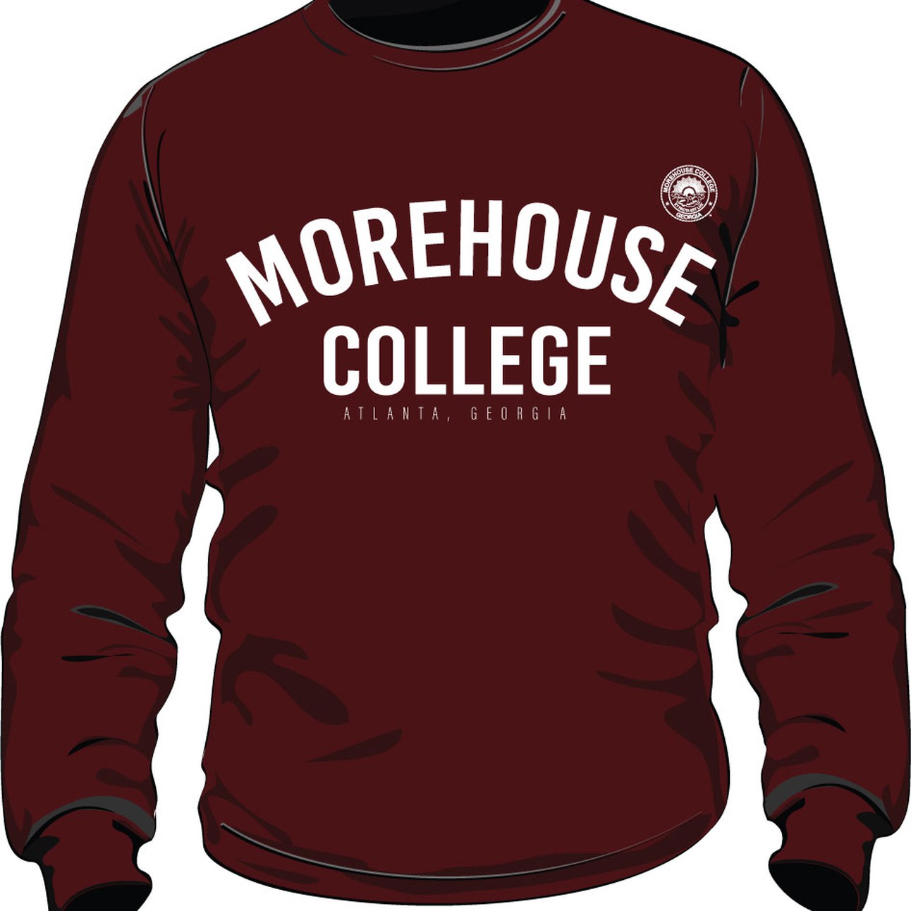 MOREHOUSE | The HOUSE Maroon Unisex Sweatshirt (Z) – collegiateluxe