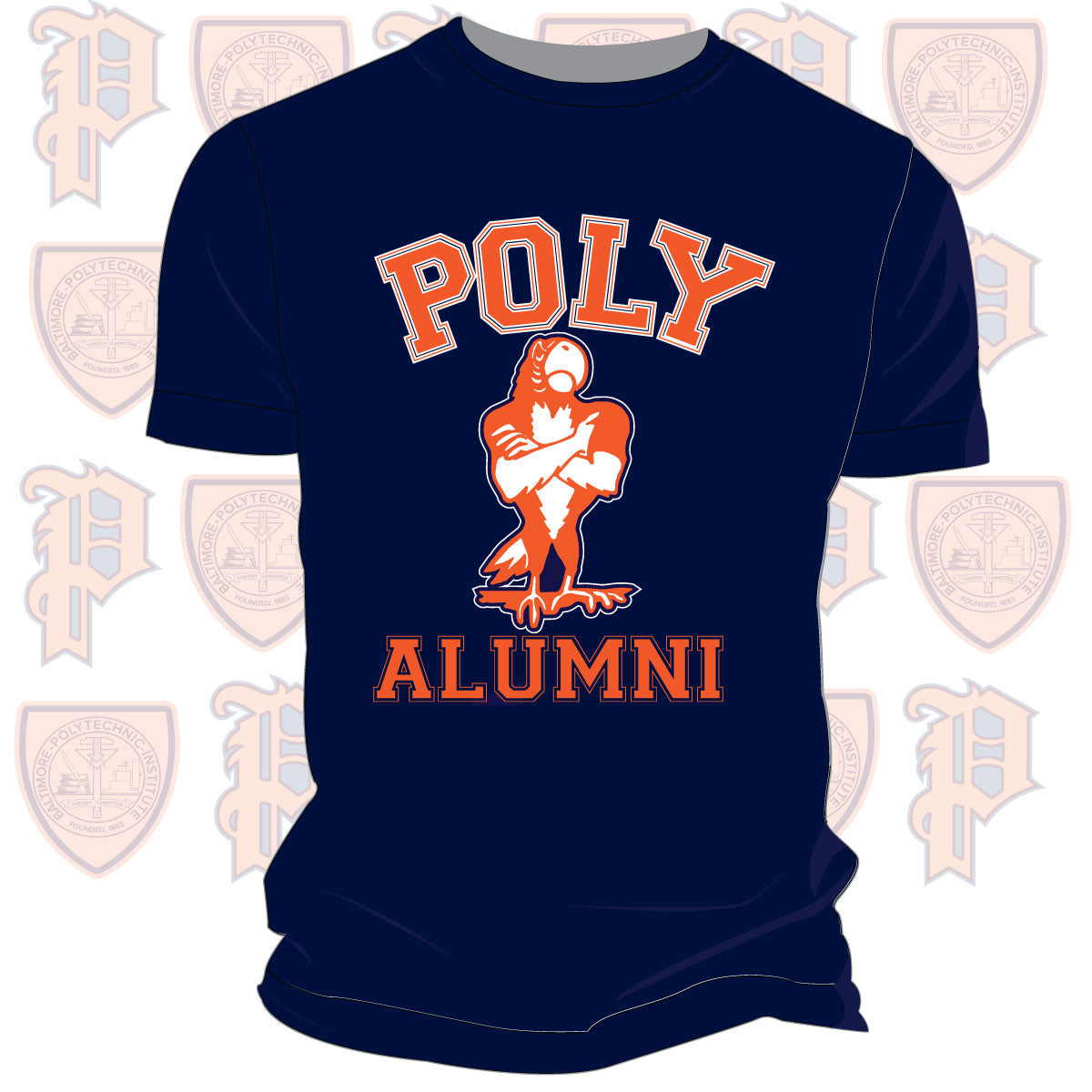 Baltimore Polytechnic Institute | POLY ARCH ALUMNI Navy Unisex Tees -DK-