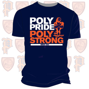 Baltimore Polytechnic Institute | POLY STRONG Navy Unisex Tees (Z)