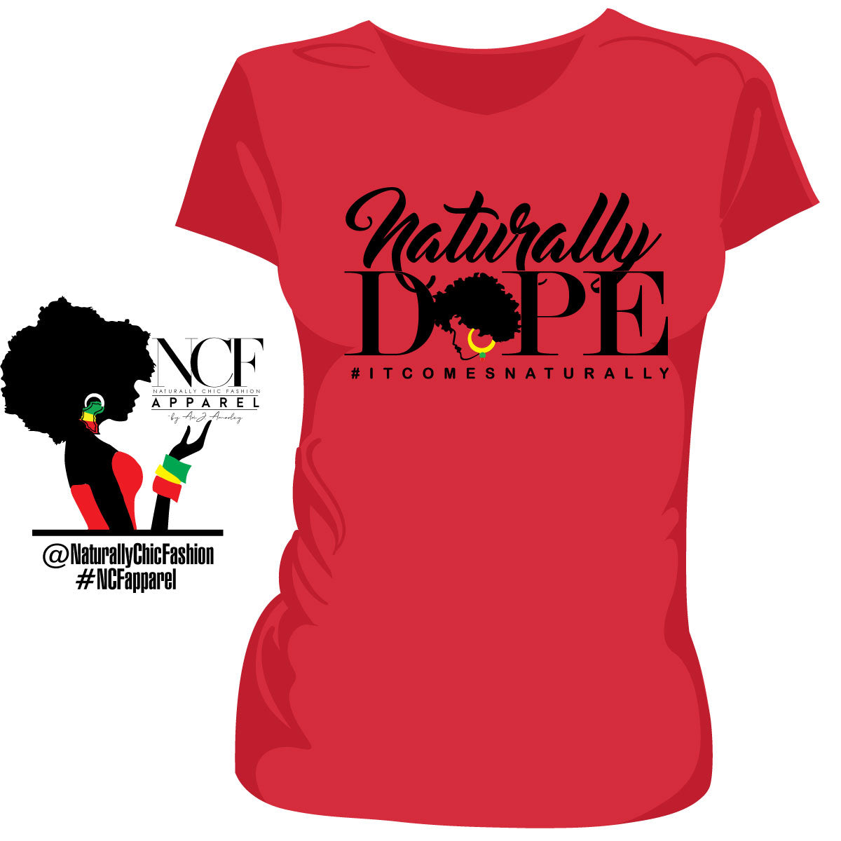NCF | Naturally Dope Red Ladies Tees